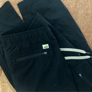 VUORI RIPSTOP Pants Black Medium EUC